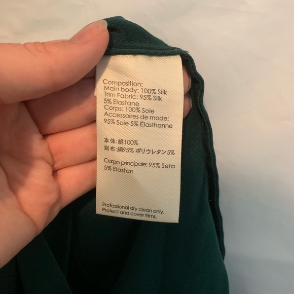 3.1 Phillip Lim Green Wrap Dress Embellished Neck - Picture 5 of 8